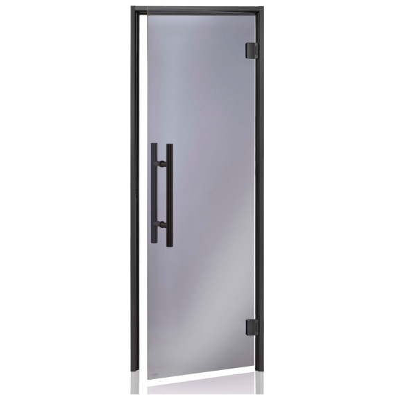 Garinės pirties durys AD AU PREMIUM BLACK 7 x 190<br>Pilka