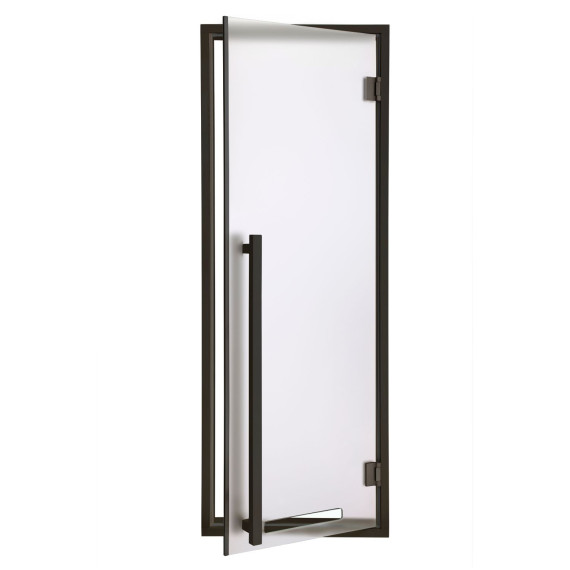 Pirties durys AD MODERN BLACK 7 x 200<br>Matinė skaidri