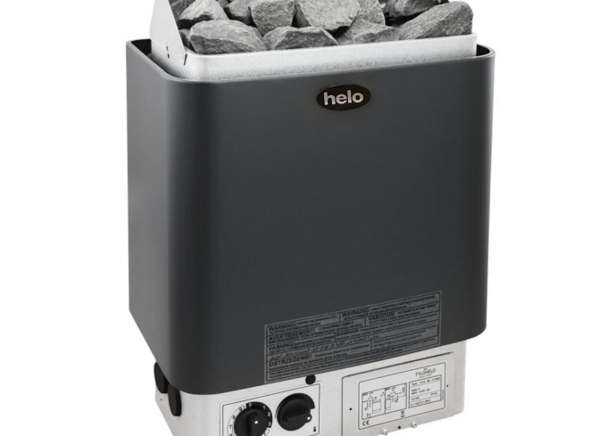 Elektrinė pirties krosnelė Helo Cup Graphite D/STJ 4,5 kW<br>be valdymo pulto