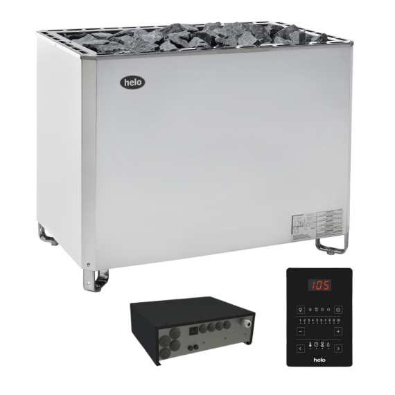 Elektrinė pirties krosnelė HELO SKLA 18,0 kW<br>Helo Pure (su WE 50 kontaktorių bloku)