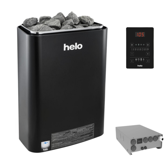 Elektrinė pirties krosnelė HELO VIENNA D/STS 8,0 kW<br>Helo Pure (su WE 30 kontaktorių bloku)