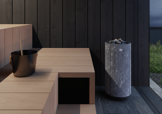 Elektrinė pirties krosnelė TULIKIVI KAARNA NOBILE 4,5 kW<br>be valdymo pulto Elektrinė pirties krosnelė TULIKIVI KAARNA NOBILE 4,5 kW<br>be valdymo pulto