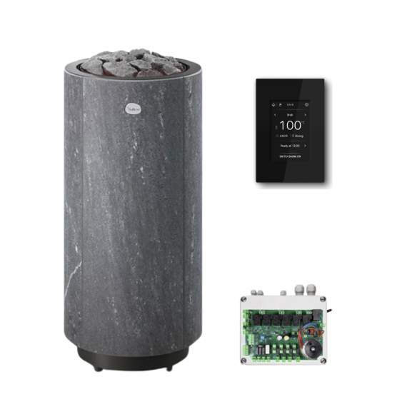 Elektrinė pirties krosnelė TULIKIVI KAARNA NOBILE 4,5 kW<br>Tulikivi Local (su SS1630 kontaktorių bloku)