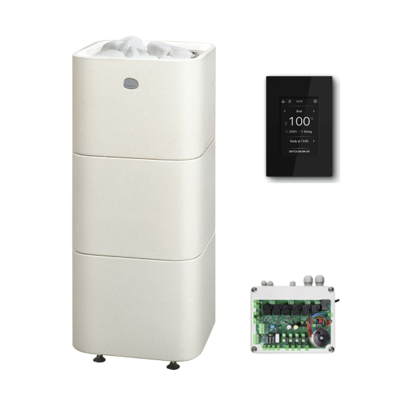 Elektrinė pirties krosnelė TULIKIVI KUURA 2 6,8 kW<br>Tulikivi Local (su SS1630 kontaktorių bloku)