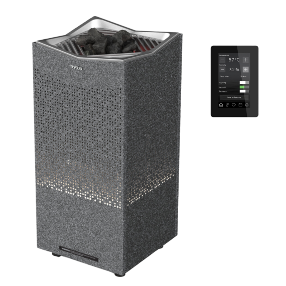Elektrinė pirties krosnelė TYLO CROWN GREY 6,6 kW<br>Tylo Elite Cloud