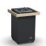 Elektrinė pirties krosnelė EOS Bi-O SELECTION ANTHRACITE 7,5 kW<br>be valdymo pulto