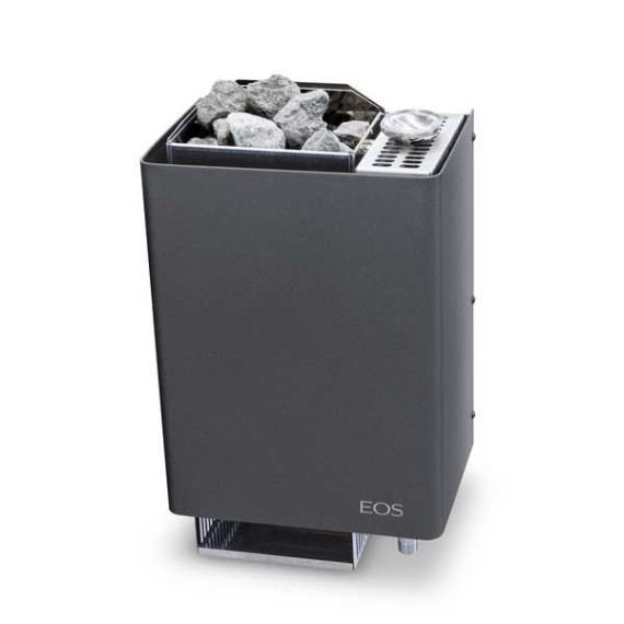 Elektrinė pirties krosnelė EOS Bi-O MINI W ANTHRACITE 3,0 kW su Compact HP valdymu, Pirties krosnelės su garo generatoriumi