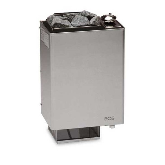Elektrinė pirties krosnelė EOS Bi-O MINI W STAINLESS STEEL 3,0 kW su Compact HP valdymu, Pirties krosnelės su garo generatoriumi