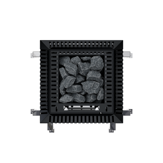 Elektrinė pirties krosnelė EOS BI-O SELECTION MATT BLACK 7,5 kW<br>be valdymo pulto