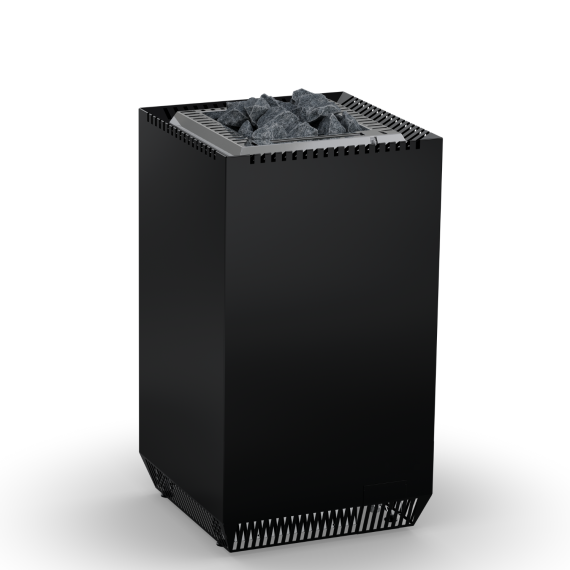 Elektrinė pirties krosnelė EOS BI-O SELECTION MATT BLACK 7,5 kW<br>be valdymo pulto