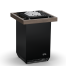 Elektrinė pirties krosnelė EOS BI-O SELECTION MATT BLACK 7,5 kW<br>be valdymo pulto