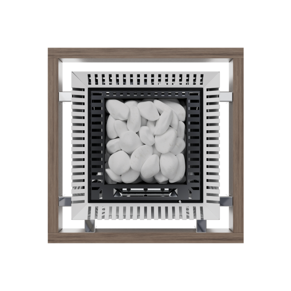 Elektrinė pirties krosnelė EOS BI-O SELECTION MATT WHITE 7,5 kW<br>be valdymo pulto