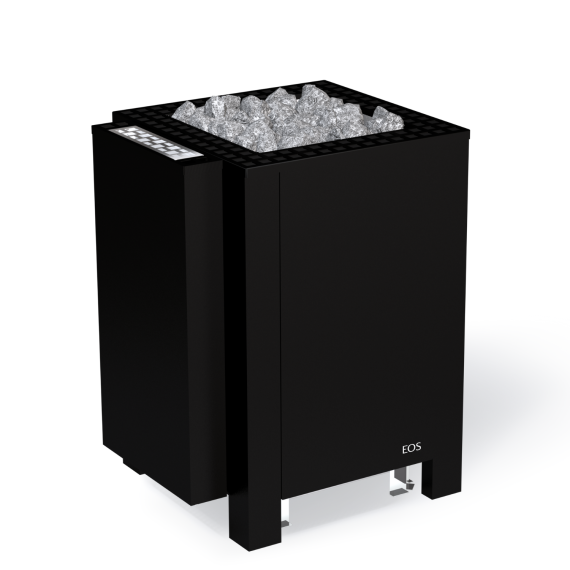 Elektrinė pirties krosnelė EOS BLACKROCK BLACK 12,0 kW<br>be valdymo pulto