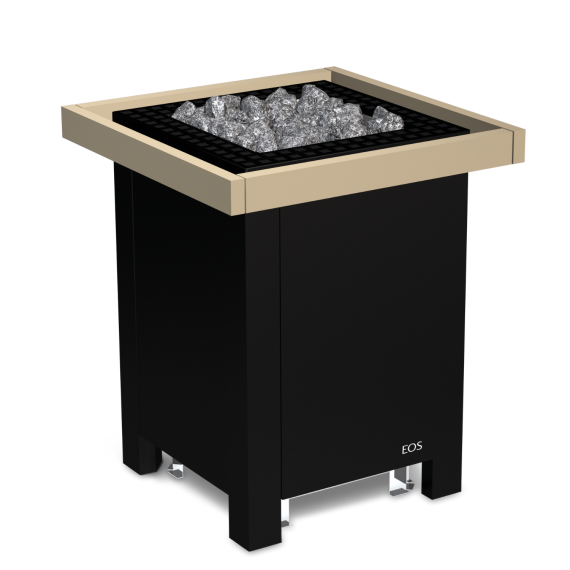 Elektrinė pirties krosnelė EOS BLACKROCK BLACK 12,0 kW<br>be valdymo pulto