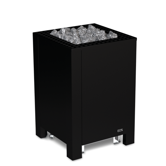 Elektrinė pirties krosnelė EOS BLACKROCK BLACK 12,0 kW<br>be valdymo pulto