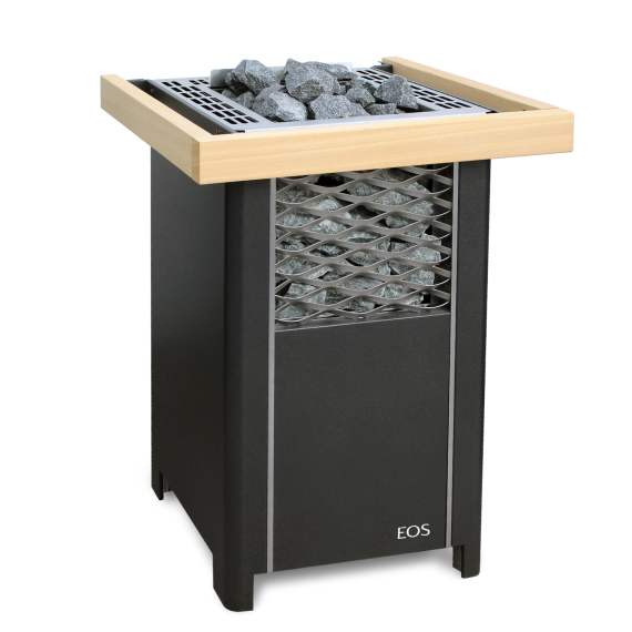 Elektrinė pirties krosnelė EOS FINNROCK ANTHRACITE 7,5 kW<br>be valdymo pulto