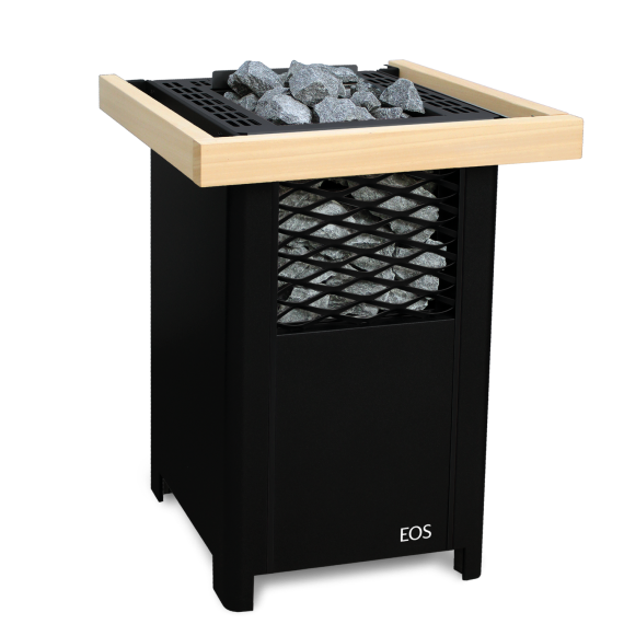 Elektrinė pirties krosnelė EOS FINNROCK BLACK 7,5 kW<br>be valdymo pulto