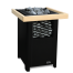Elektrinė pirties krosnelė EOS FINNROCK BLACK 7,5 kW<br>be valdymo pulto