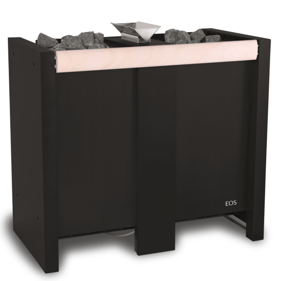 Elektrinė pirties krosnelė EOS HERKULES XL S120 HD BLACK 18,0 kW<br>be valdymo pulto