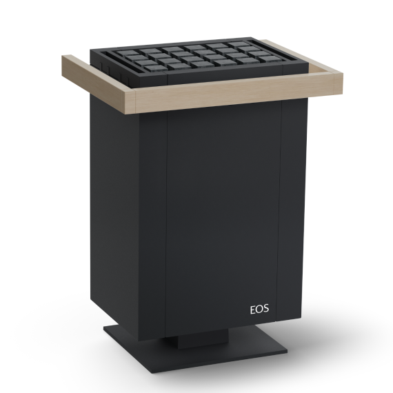 Elektrinė pirties krosnelė EOS MYTHOS S45 ANTHRACITE 12,0 kW<br>Be garintuvo
