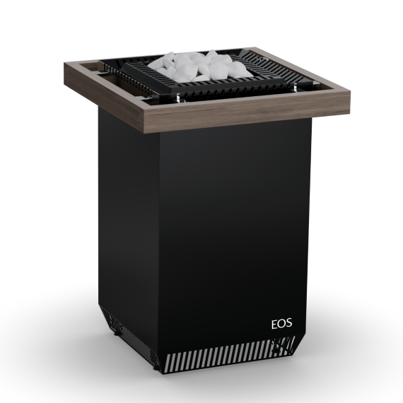 Elektrinė pirties krosnelė EOS SELECTION MATT BLACK 7,5 kW<br>be valdymo pulto