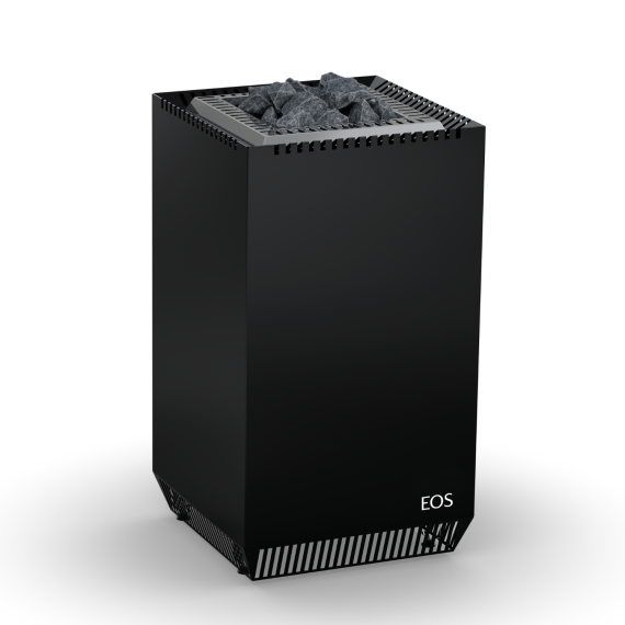 Elektrinė pirties krosnelė EOS SELECTION MATT BLACK 7,5 kW<br>be valdymo pulto