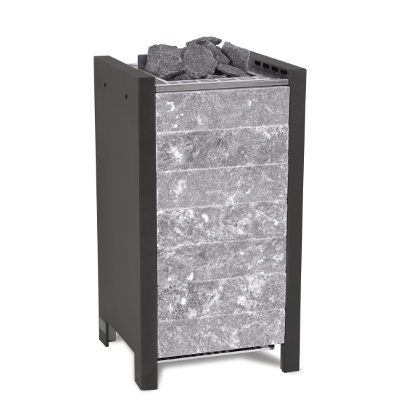 Elektrinė pirties krosnelė EOS STONE S25 ANTHRACITE 7,5 kW<br>be valdymo pulto