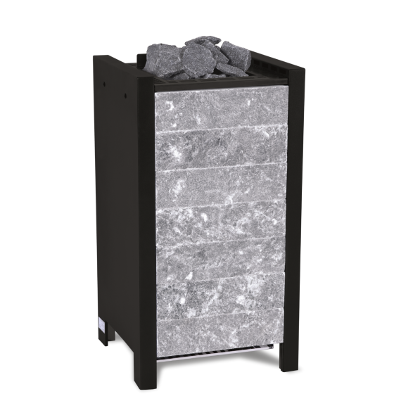 Elektrinė pirties krosnelė EOS STONE S25 BLACK 7,5 kW<br>be valdymo pulto