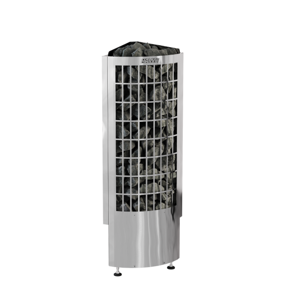 Elektrinė pirties krosnelė HARVIA CILINDRO CORNER 6,8 kW su Fenix Wifi valdymu, Pirties krosnelės be garo generatoriaus