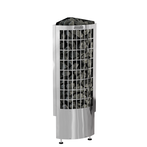 Elektrinė pirties krosnelė HARVIA CILINDRO CORNER 6,8 kW su Fenix valdymu, Pirties krosnelės be garo generatoriaus - Profesionalūs pirties įrengimo sprendimai jūsų namams