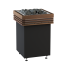 Elektrinė pirties krosnelė HARVIA QUBE BLACK 12,0 kW su Fenix valdymu, Pirties krosnelės be garo generatoriaus - Aukštos kokybės sprendimai ilgaamžei pirčiai