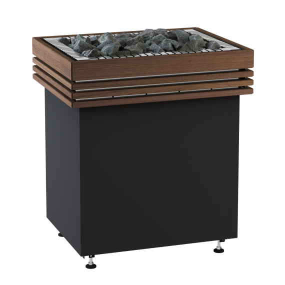 Elektrinė pirties krosnelė HARVIA QUBE BLACK 12,0 kW su Fenix valdymu, Pirties krosnelės be garo generatoriaus - Viskas, ko reikia moderniai ir funkcionaliai pirčiai