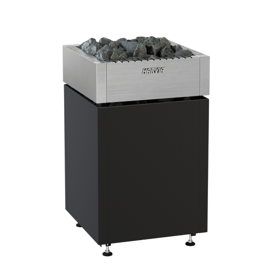 Elektrinė pirties krosnelė HARVIA QUBE BLACK 12,0 kW su Fenix valdymu, Pirties krosnelės be garo generatoriaus