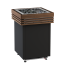 Elektrinė pirties krosnelė HARVIA QUBE COMBI BLACK 13,2 kW QU135S be valdymo, Pirties krosnelės su garo generatoriumi - Kokybiška įranga ir ekspertų pagalba pirties statybai