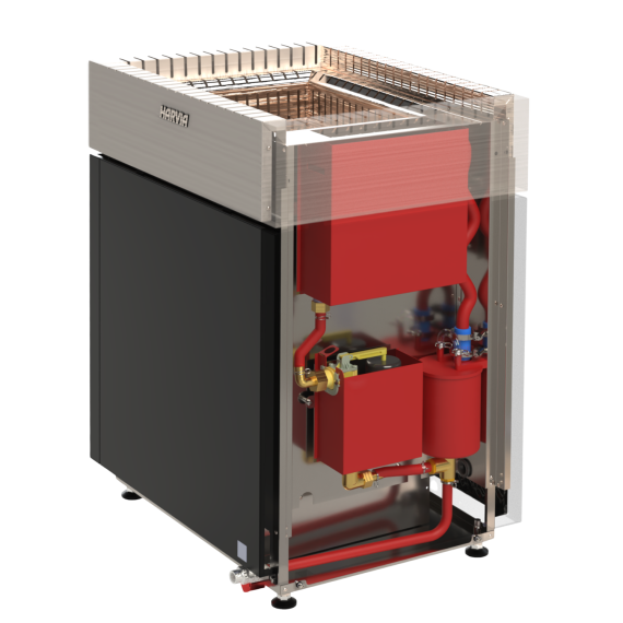 Elektrinė pirties krosnelė HARVIA QUBE COMBI BLACK 16,0 kW su Xenio Combi valdymu, Pirties krosnelės su garo generatoriumi - Patirtimi grįsti sprendimai pirties statybai