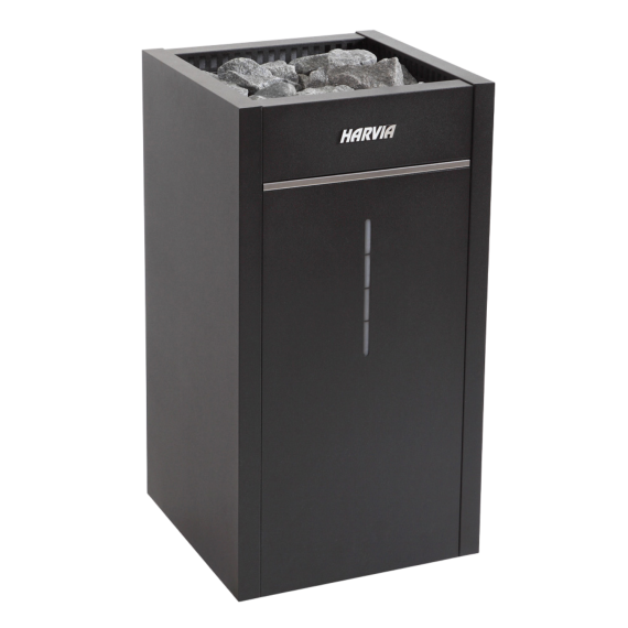 Elektrinė pirties krosnelė HARVIA VIRTA COMBI AUTOMATIC BLACK 11,0 kW su Xenio Combi valdymu, Pirties krosnelės su garo generatoriumi