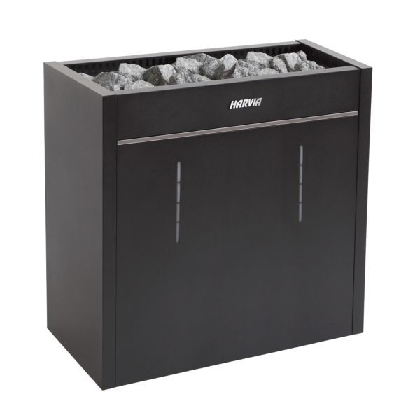 Elektrinė pirties krosnelė HARVIA VIRTA PRO COMBI AUTOMATIC BLACK 15,8 kW HL160SA be valdymo, Pirties krosnelės su garo generatoriumi