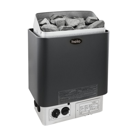 Elektrinė pirties krosnelė Helo Cup Graphite D/STJ 4,5 kW<br>be valdymo pulto