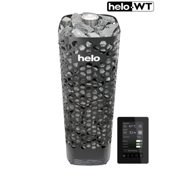 Elektrinė pirties krosnelė HELO HIMALAYA BWT 6,8 kW<br>be valdymo pulto