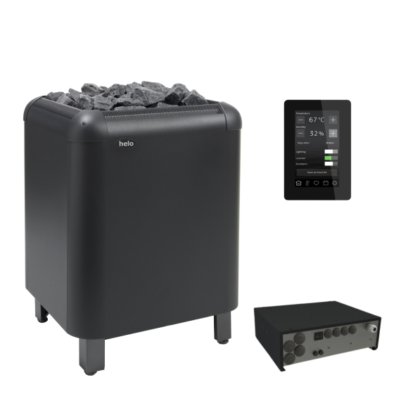 Elektrinė pirties krosnelė HELO LAAVA 9,0 kW<br>be valdymo pulto