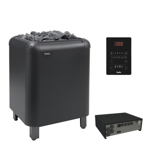 Elektrinė pirties krosnelė HELO LAAVA 9,0 kW<br>be valdymo pulto