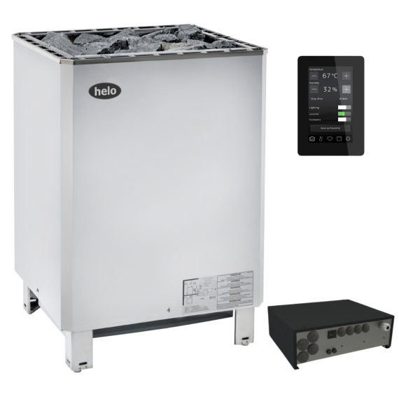 Elektrinė pirties krosnelė HELO SKLE 9,0 kW<br>be valdymo pulto