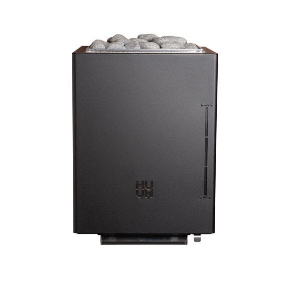 Elektrinė pirties krosnelė HUUM CORE WALL COMBI BLACK 4,5 kW be valdymo pulto, Pirties krosnelės su garo generatoriumi