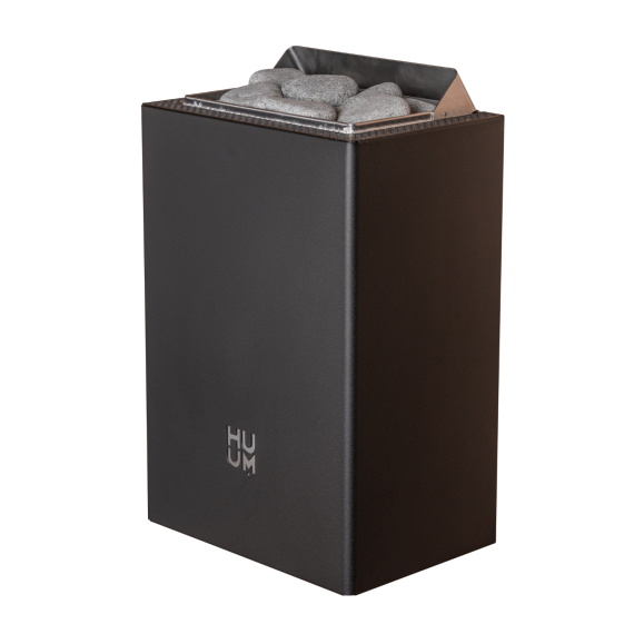 Elektrinė pirties krosnelė HUUM CORE WALL MINI BLACK 3,0 kW su UKU Local Classic, Pirties krosnelės be garo generatoriaus