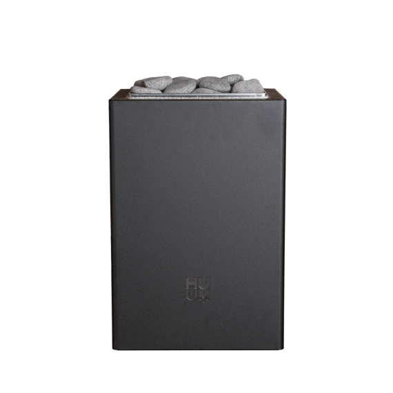 Elektrinė pirties krosnelė HUUM CORE WALL MINI COMBI BLACK 3,6 kW su UKU Wifi Classic, Pirties krosnelės su garo generatoriumi - Profesionalūs pirties įrengimo sprendimai jūsų namams