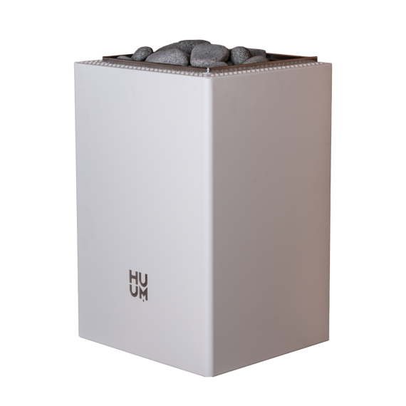 Elektrinė pirties krosnelė HUUM CORE WALL MINI COMBI WHITE 3,6 kW su UKU Wifi Glass valdymu, Pirties krosnelės su garo generatoriumi - Profesionalūs pirties įrengimo sprendimai jūsų namams