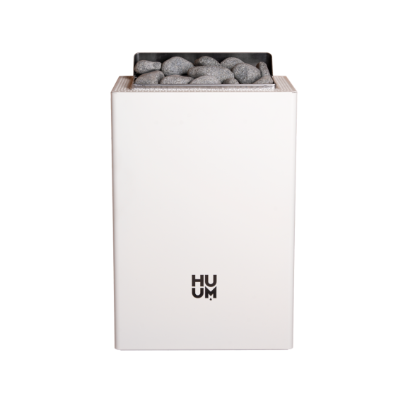 Elektrinė pirties krosnelė HUUM CORE WALL MINI WHITE 3,0 kW su UKU Wifi Classic, Pirties krosnelės be garo generatoriaus - Profesionalūs pirties įrengimo sprendimai jūsų namams