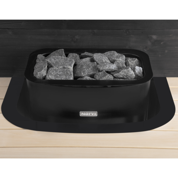 Elektrinė pirties krosnelė NARVI ELECTRIC BLACK 9,0 kW NCE be valdymo pulto, Pirties krosnelės be garo generatoriaus - Kokybiška įranga ir ekspertų pagalba pirties statybai