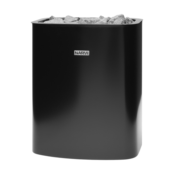 Elektrinė pirties krosnelė NARVI ELECTRIC BLACK 9,0 kW NCE be valdymo pulto, Pirties krosnelės be garo generatoriaus