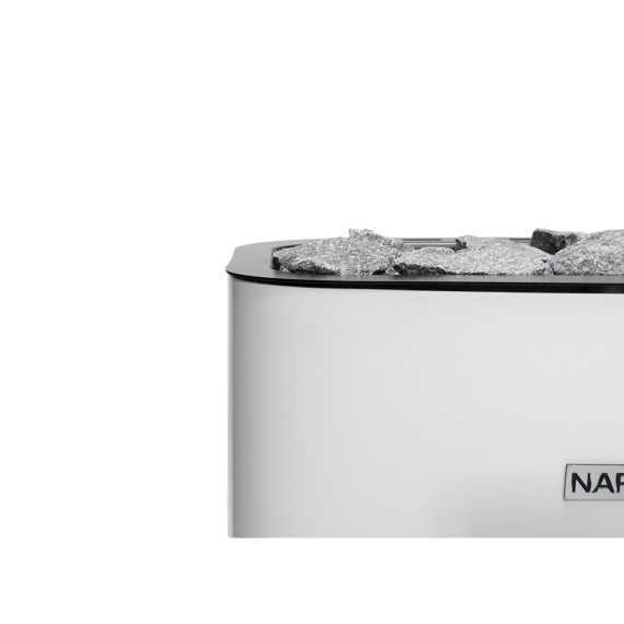 Elektrinė pirties krosnelė NARVI ELECTRIC WHITE 6,0 kW NCE be valdymo pulto, Pirties krosnelės be garo generatoriaus - Patikimi pirties įrengimo sprendimai nuo A iki Z